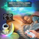 Astronaut Galaxy Projector - ASTRAEA Star Projector with Built-in Speaker, LED Night Light for Kids Bedroom with Timer and Remote