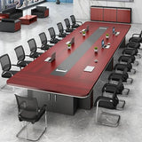 15FT Large Conference Table, 16-18 Person Rectangular Office Meeting Table
