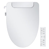 IYTATA Electric Bidet Toilet Seat, Elongated, Warm Water with Air Dryer, Heated Seat and Slow Close Lid, Front and Rear Wash, Adjustable Water Temperature, LED Nightlight, Wireless Remote, White, 101