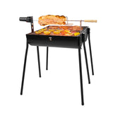 PAXLINSEN Portable Charcoal Grill with Thermometer, Double-sided Smoker Grill for Outdoor Patio Backyard Camping and Parties