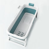 Foldable Bathtub Portable Soaking Bath Tub for adult,Ideal for Hot Bath Ice Bath with Reached Out Hands 53 inch