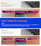 16" Laptop Screen Extender Monitor Portable, Quad Monitor