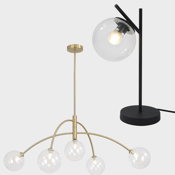 Mid Century Table Lamp Vintage Bedroom Desk Lamp Black Nightstand Table Lamp Modern Brass Chandelier Fixture for Dining Room Kitchen Fulesi