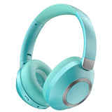 Active Noise Cancelling Headphones, 100H Playtime Headphones Wireless Bluetooth, Bluetooth Headphones with Mic (light green) EAORUL