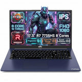 NIMO 17.3" Light Gaming Laptop, AMD Ryzen 7 7735HS, 16GB DDR5 1TB SSD