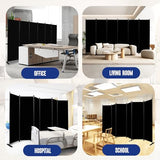 Room Divider and Folding Privacy Screens 6 Panel, 11 Ft Wide Room Partitions Dividers