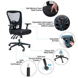 ALPHA HOME Office Chair Ergonomic Home Desk Chair Mid Back Mesh Computer Task Chair, Capacity 300LBS