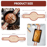 Silicone Bread Sling, 2PCS Non-Stick Oval and Round Bread Sling for Dutch Oven, Reusable Sourdough Tools & Bread Baking Supplies