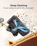 Cordless Vacuum Cleaner 650W/55Kpa, Stick Vacuum Cleaners 70 Mins Max Runtime with Charging Dock, Self-Standing Handheld Vacuum with Touch Display, 6-in-1 Vacuum Cleaner for Carpet/Hard Floor/Pet Hair
