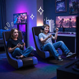 GTPLAYER Floor Rocker Gaming Chair – Adjustable Angle Limiter, Ultra Lightweight Ergonomic Floor Rocking Game Seat for Gaming and Lounging, Blue
