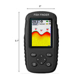 Portable Fish Finder, Handheld Wireless Sonar Transducer Fish Finder, Rechargeable Fish Finder for Fishing Kayak Fishing Boat, LCD Display of Water Depth & Temperature Fish Size Bottom Contour