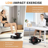 ANCHEER Under Desk Elliptical Machine, Electric Seated Pedal Exerciser, Mini Elliptical Machines, LCD Display Monitor, Portable Quiet Elliptical Machine, Leg Exerciser for Home (Dark Black)