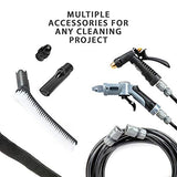 Ivation Multipurpose Portable Spray Washer w/Water Tank – Built in Rechargeable 2200 mAh Lithium Battery and 12v Car Plug - Metal Trigger Guns, Shower & Brush Heads and Flexible Hose