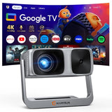 HAPPRUN 2500 ANSI Google TV Built-in Smart Movie Projector for Home Theater
