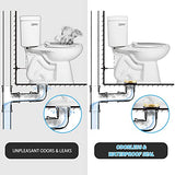 MENNTY Toilet Flange with Wax Ring Kit for 3 or 4 Inch Pipes
