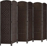 Rose Home Fashion Room Divider, 6 ft Tall Room Dividers and Folding Privacy Screens,