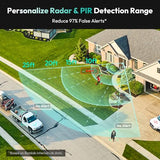 5MP Wireless Video Doorbell Camera,180° Head-to-Toe View, AI Motion Detection, VR Mode