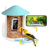 NETVUE by Birdfy Smart Bird Feeder with Camera – AI Identifies Birds Species 2MP Night Vision & App Alerts, 2.4Ghz Wi-Fi Connect IP65 Weatherproof Bird Camera-Gift for Backyard BirdWatchers, Blue