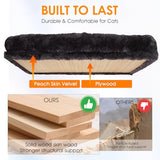 Teynouk 5in1 Cat Wall Shelves Climbing Systems, Large Cat Furniture Shelf Set Wall Hanging Mounted, Sisal Scratching Perch Bed 2 Steps Tower Tree for Indoor House Corner Ladder