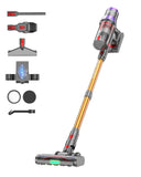 Dsoope YU7 Max Cordless Vacuum Cleaner 650W 80Min 55kPa Powerful Suction Stick Vacuum, Anti-Tangle, Touch Screen, Self-Standing Lightweight Wireless Vac for Home Pet Hair Carpet Hard Floors