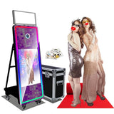 Magic Mirror Photo Booth,32in Interactive Touch Screen Mirror Photo Booth Machine