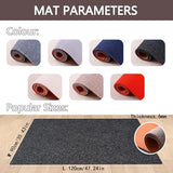 Gaming Office Chair Mat - Non-Slip Rug for Hard Floors - Bei & Brown Carpet - 150x200cm - Perfect for Office