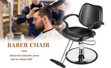 Topsalon Barber Chair,Salon Chair for Hair Stylist Swivel Styling Chair Heavy Duty Hydraulic Pump Adjustable for Beauty Hair Salon Spa Shampoo(Black)