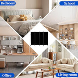Room Divider 6FT Room Partition with Lockable Wheels, (Thicked Metal Base) Room Dividers