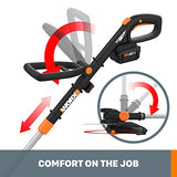 WORX 20V GT Revolution 12" 4.0Ah Cordless String Trimmer & Turbine Leaf Blower Power Share Combo Kit - WG930.3