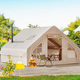 YITAHOME 13FT X 10FT Inflatable Camping Tent, Large Inflatable House Tents for 8 People with Pump, Easy Setup Waterproof Blow Up Tent with Explosion Proof Valve for Camping Hiking Backpacking