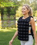 Water-Filled Weighted Vest for Women & Men, 6lb/8lb/10lb/12lb, Weight Adjustable 1-13lb Workout Vest Washable, Comfortable Fit, Odor-Free
