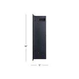 Modern Ember Vibrance 50 Inch Smart Linear Electric Fireplace Insert - Recessed or Wall-Mount, LED Multi-Flame Colors, Alexa/WiFi Enabled - Remote Included - Crystals
