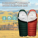 BUERTS Down Sleeping Bags for Adults, Premium 680FP Down Fill Backpacking Sleeping Bag for Cold Weather for Camping, Hiking and Traveling, Comes with Compression Sack.