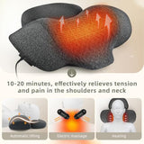UQHH 3-in-1 Neck Massager Pillow with Heat, Vibration and Cervical Traction, Ergonomic Neck Support Aid and Neck Support Pillow for Pain Relief