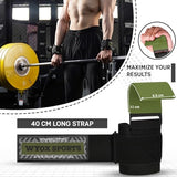WYOX Weight Lifting Hooks for Men & Women (Pair) – Heavy Duty Wrist Support Straps with Hooks for Deadlifts, Pull Ups, Shrugs