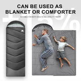 TANSTRIDER Sleeping Bags for Adults Cold Weather,3-4 Season 5lb Portable Sleeping Bag for Kids Girls Boys with Compression Sack,Camping Essentials Gear, Hiking,Travel,Backpacking,Outdoor & Indoor