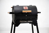 Boom Outdoor BBQ Charcoal Grill, Black Steel, Backyard Barbecue Cooking