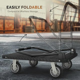 2200 lbs. Capacity Foldable Push Cart Dolly | Moving Platform Hand Truck | Heavy Duty