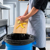 PRO&Family 15 Pack 20 Gallon Blue Round Commercial Trash Can with Lid
