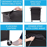 Line Leader Stellar AV Cart - Computer Cart with Customizable Pegboard & Hooks