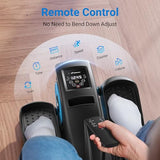 MERACH Under Desk Elliptical Machine, Leg Exerciser While Sitting for Seniors Adults Fully Assembled, Elliptical Exercise Machine Portable Electric Pedal with Remote Control&12 Auto Mode