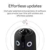 Owl Labs Meeting 4+ Premium Pack - 360 Degree, 4K Smart Video Conference Camera, Microphone, and Speaker