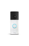 Ring Battery Doorbell 2K (newest model), Retinal 2K with wide-angle video, up to 6x Enhanced Zoom, Two-Way Talk, and Built-In Battery, Speckled White