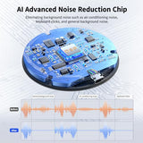 AIRHUG USB Microphone No Speaker,Desktop Computer Mic, Mute Button with LED Indicator,AI Noise Reduction,Plug & Play Omnidirectional