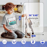 Office Chair Mat for Hard Wood Floors, 36 x 48 inches Clear Floor Mat for for Rolling Chairs, Heavy Duty Wood/Tile Floor