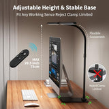 Kaulsoue Desk Lamp Architect Task Dual Head Modern Flexible Gooseneck Tall Dimmable Light for Home Office, 5 Color Modes,Remote Control, 1500lm 24W Extra Bright Lighting