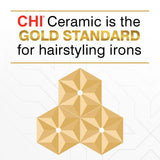 CHI Tourmaline Ceramic Curling Iron, Adjustable Temperature, Professional Tourmaline Hair Curler with Auto Shut-Off for Smooth, Frizz-Free Curls & Waves, 1″ Barrel