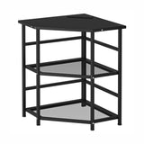 hezhuhe2258 Pc Stand Corner PC Tower Stand Printer Stand Table with Power Sockets USB Port, for Home Office Printer Stands, Storage Shelf, CPU Stand