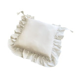 PYmijimy Chair Cushion Pad Seat Upholstery with Removable Cover and Ties Hold for A Decoration in European(Cream White)