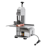 Electric Meat Bone Saw Machine, 650W 110V Commercial Bandsaw Machine 19.68x11.8" Stainless Steel Worktable Cuts 0.78-4.33" Thickness for Chicken Fish Chops Bone Trotter Beef